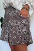 Ole Bubble Cotton Bandana Shorts Earth